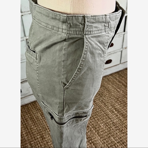 Anthropologie Sage Green Utility Cargo Pants Size 30 - Picture 3 of 16